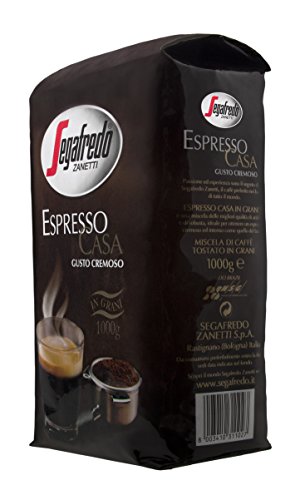 1 Kg Espresso Casa Segafredo Grains De Cafe - Espresso - Chocolat, Noisette - Noir - Meilleur Cafe - Pas Cher