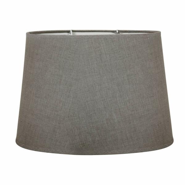 SEMA 97122 ABAT-JOUR OVALE TEXTURE/TISSU GRIS CLAIR (3cp)