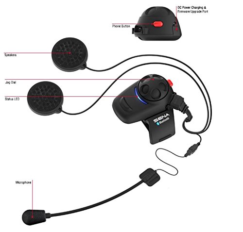 Intercom / Kit Mains Libres - Sena - Smh5 Dual - Pack Double 2 Utilisateurs - Bluetooth 3.0 (400 M) - Autonomie 8 H