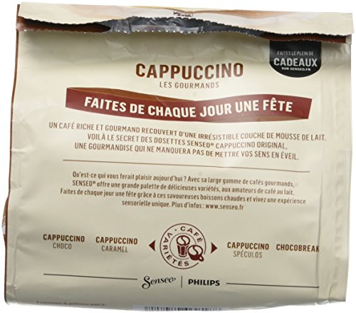SENSEO Cafe Cappuccino 8 dosettes souples Lot de 5 40 dosettes