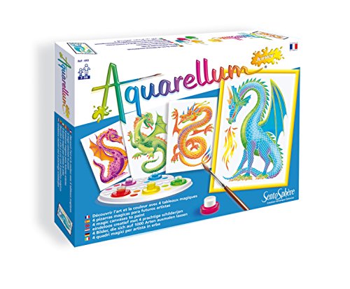 Peinture Aquerelle Sentosphere Aquarellum Junior Dragons 5 Couleurs Sertissage Sur Papier Velin Des 7 Ans