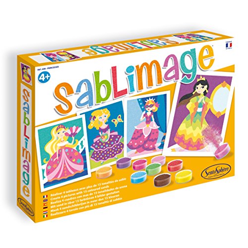 Kit De Sablimage Princesses - Sentosphere - Pour Enfant A Partir De 4 Ans - Violet - Orange