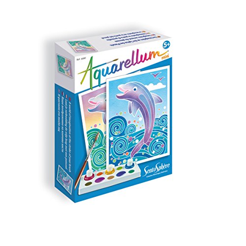 Coffret Aquarellum Mini Dauphin Sentosphere Jouet Creatif Mixte Pour Enfants De 3 Ans Et Plus