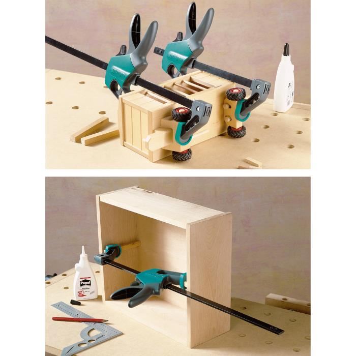 Serre Joint A Une Main Wolfcraft Ehz Easy 75 150 Conversion En Ecarteur Garantie 5 Ans