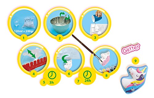 Ses Creative - Moulage Et Peinture Licornes - Kit Creatif Pour Enfants De Plus De 5 Ans