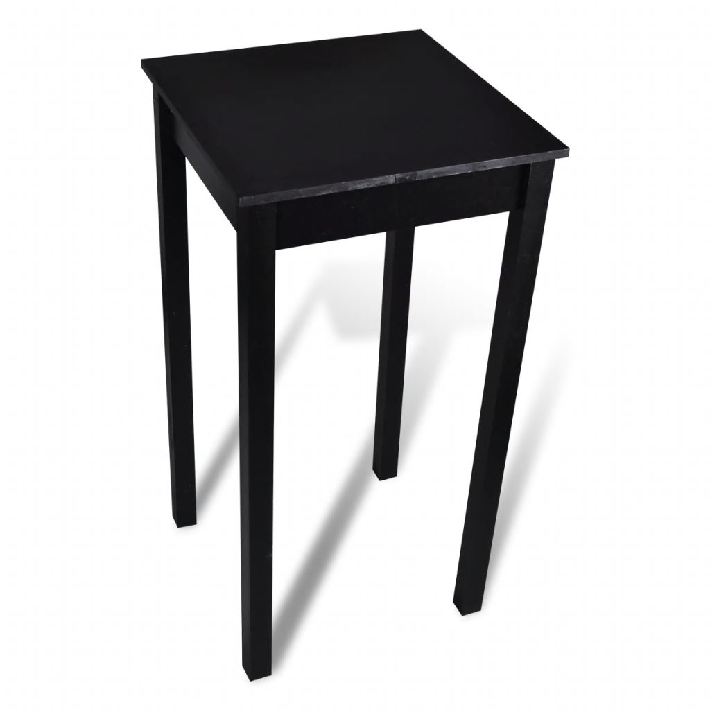 Vidaxl Set De 1 Table De Bar 2 Tabourets Noir Bistrot Cuisine Salle A Manger 160726