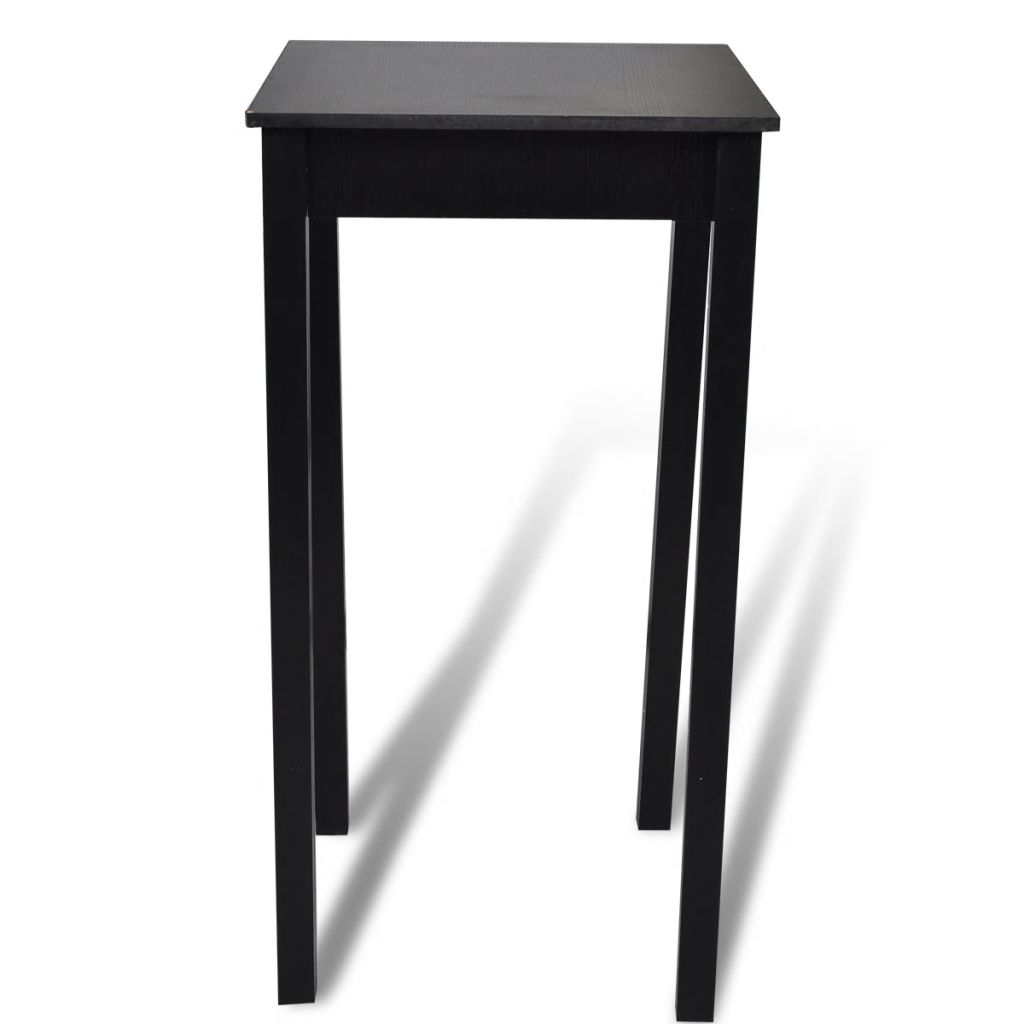 Vidaxl Set De 1 Table De Bar 2 Tabourets Noir Bistrot Cuisine Salle A Manger 160726