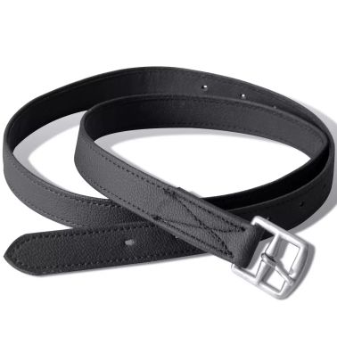 Set De Selle Equitation 175 En Cuir Veritable 12 Cm 5 En 1 Noir