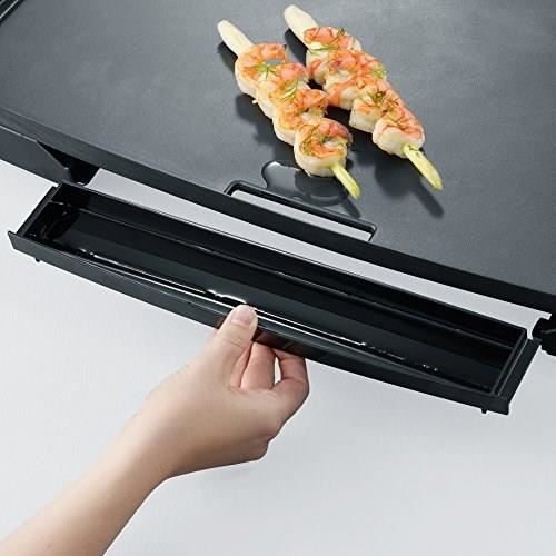 Plancha Severin Kg2397 Surface Cuisson 325x595cm Plaque En Fonte Anti Adhesive 2200w