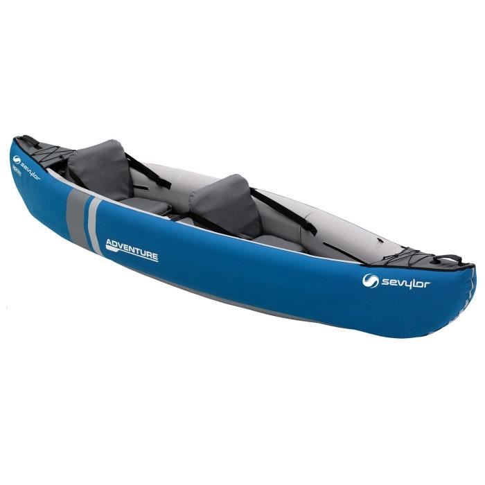 Canoe Gonflable Adventure 2 Places Bleu Sevylor Avec Sac De Transport