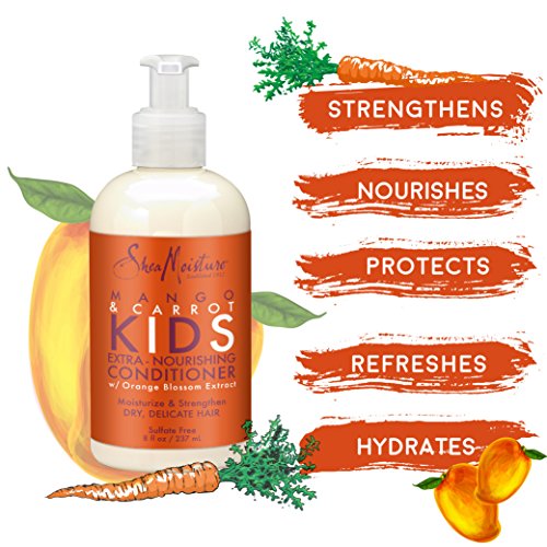 Shea Moisture Kids Mango And Carrot Shampoo - Apres Shampoing A La Mangue Et Aux Carotte