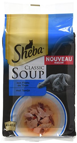 Sheba Soupe 48 Sachets Fraîcheur Aux Filets De Thon Pour Chat 40g (12x4)