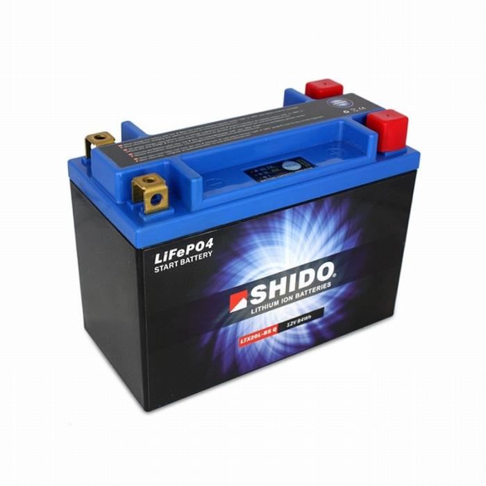 Shido Ltx20l-bs Q Lion -s- Batterie Moto...