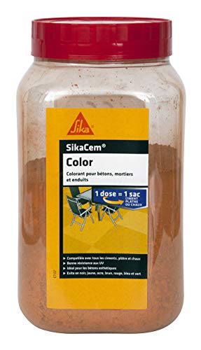 Colorant En Poudre Sika Sikacem Color Ocre 400g Ideal Pour Ciment Et Platre
