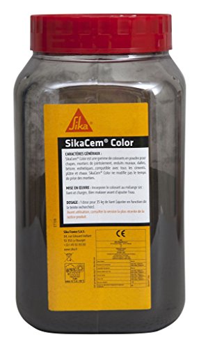 SIKA Colorant en poudre pour ciment, chaux et platre - Noir - 700 g