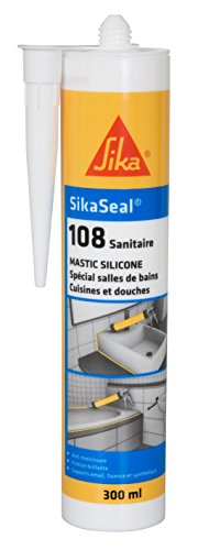 sika Mastic sanitaire anti-moisissures Sikaseal 108 blanc 300 ml