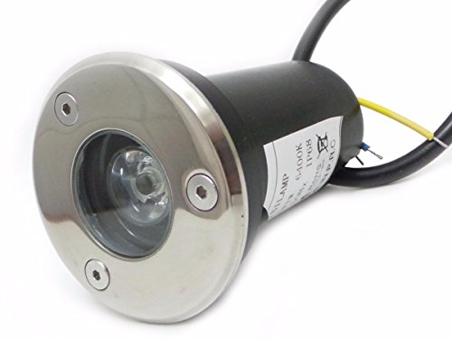 Silamp Spot Exterieur Encastrable Led Ip65 220v Sol 3w 45° - Blanc Froid 6000k - 8000k