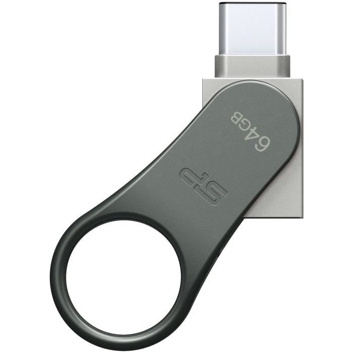 Silicon Power Cle Usb 30 C80 64 Gb Argent