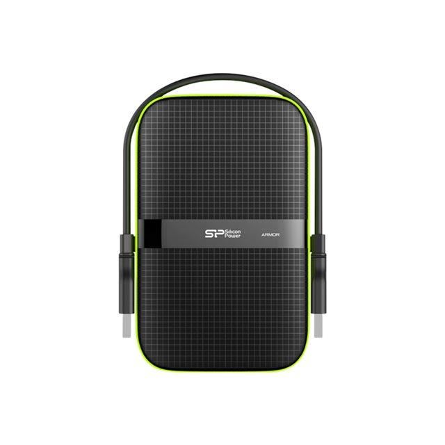 Disque Dur Externe - Silicon Power - Armor A60 1to Vert - Resistant Aux Chutes Usb3.2