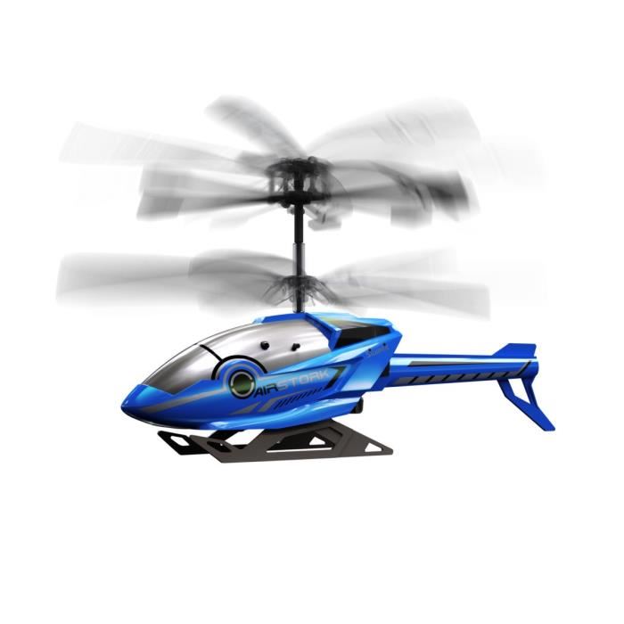 Flybotic - Air Stork - Helicoptere Telecommande 18 Cm - Technologie Infrarouge 2 Canaux Vol Interieur - 10 Ans Et +
