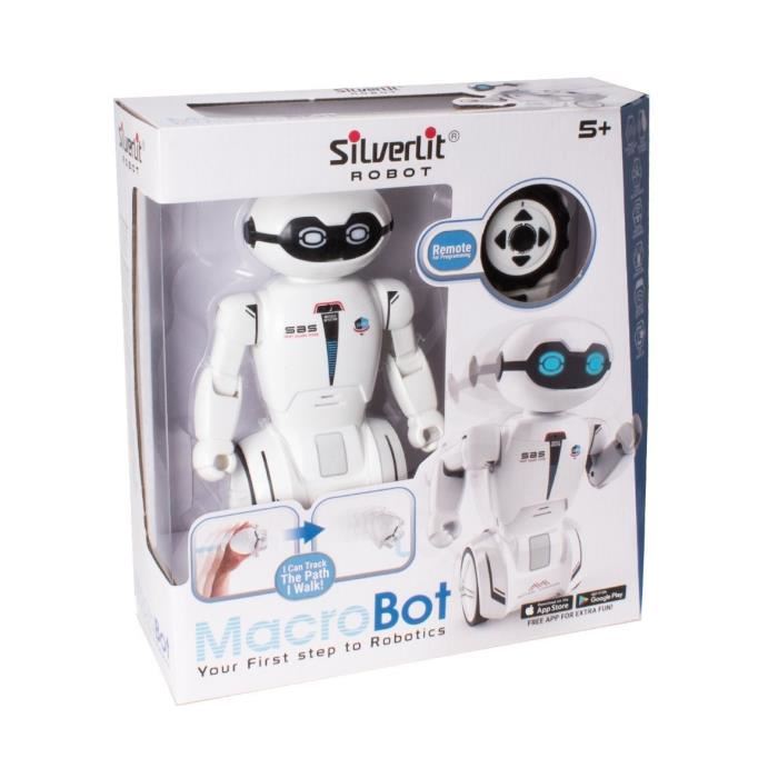 Robot Interactif - Silverlit - Macrobot - Radiocommande - Blanc - Detecteur D'obstacles