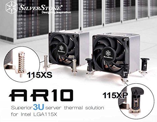 Silverstone Sst Ar10 115xs Argon Ventilateur De Processeur 3 Caloducs En Contact Direct 70mm Pwm Intel