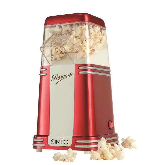 Simeo Machine A Pop Corn Mais Frais Retro Serie 50gr De Grains 