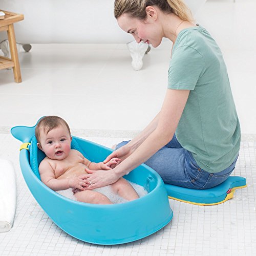 Baignoire Evolutive Skip Hop Moby - Bleu - Pour Enfant Des La Naissance - 3 Positions