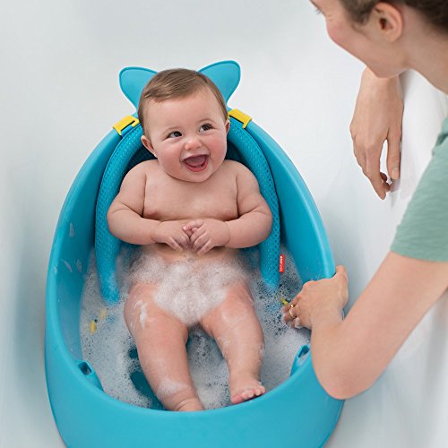 Baignoire Evolutive Skip Hop Moby - Bleu - Pour Enfant Des La Naissance - 3 Positions