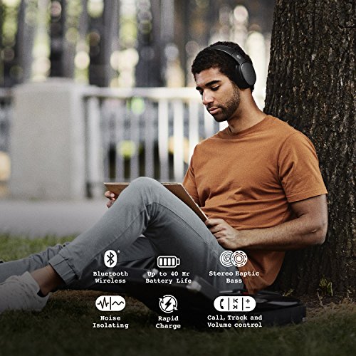 Casque Bluetooth - Skull Candy - Crusher Bt - Noir - Basses Haptiques Stereo - 4 Heures Autonomie