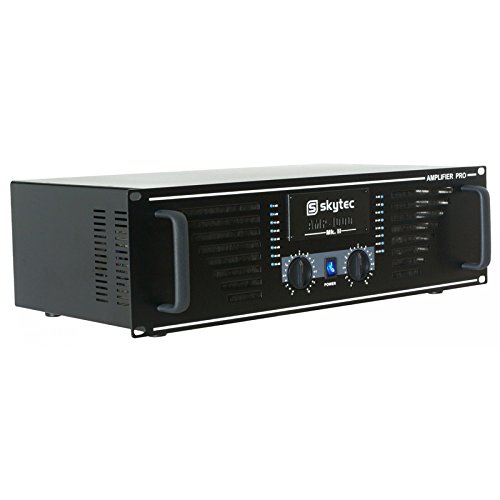 Skytec Sky- 1000b - Amplificateur Professionnel, 2 X 1000 W, Couleur Noire, Technologie Moderne Et Fiable