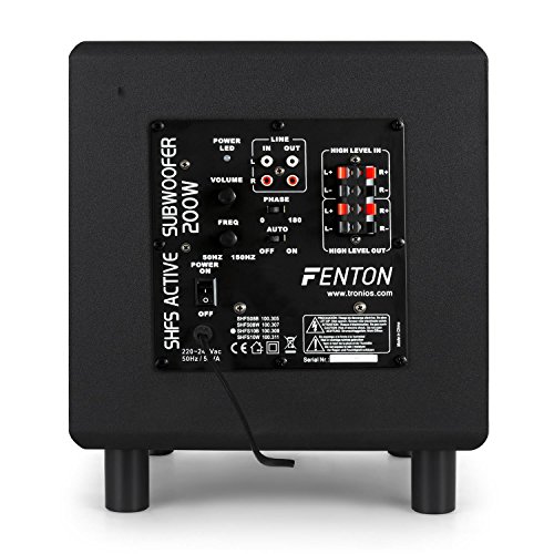 Subwoofer Skytronic Shfs08b 200w 20hz 200hz Noir