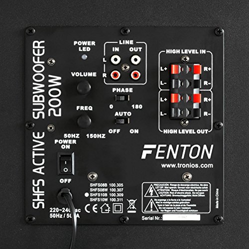 Subwoofer Skytronic Shfs08b 200w 20hz 200hz Noir