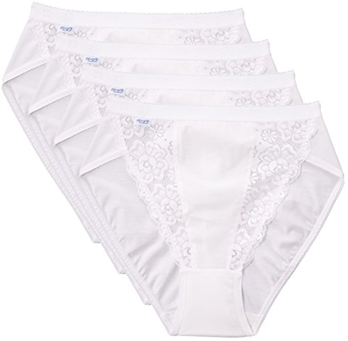 Sloggi Culotte (lot De 4) Femme, Blanc, ...