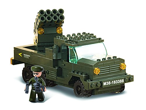 Sluban M38 B6800 Army Set Char Lance Roquettes Jeep