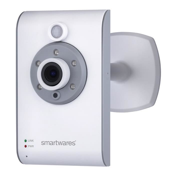 Smartwares Camera De Surveillance Ip Sans Fil Connectee Hd 720p Lanwi Fi Pour Interieur C733ip