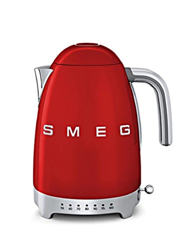 Bouilloire Sans Fil Smeg - Klf04rdeu - Rouge - 1.7l - 2400w - Anti-calcaire