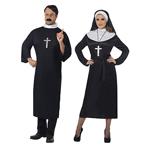 Smiffys Costume De Religieuse, Noir, Ave...