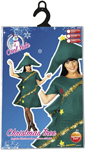 Deguisement Femme Sapin De Noel Smiffys Taille Unique Combinaison Avec Guirlande Et Chapeau