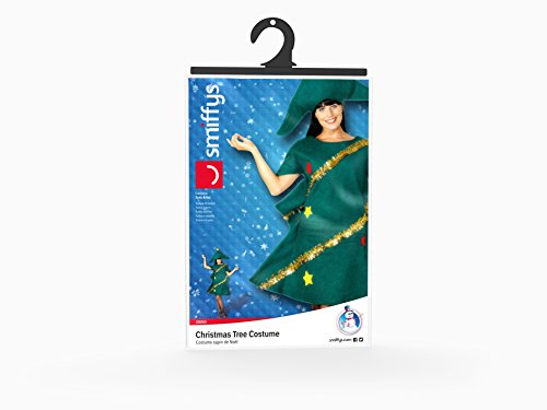 Deguisement Femme Sapin De Noel Smiffys Taille Unique Combinaison Avec Guirlande Et Chapeau