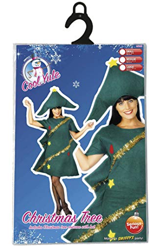 Deguisement Femme Sapin De Noel Smiffys Taille Unique Combinaison Avec Guirlande Et Chapeau