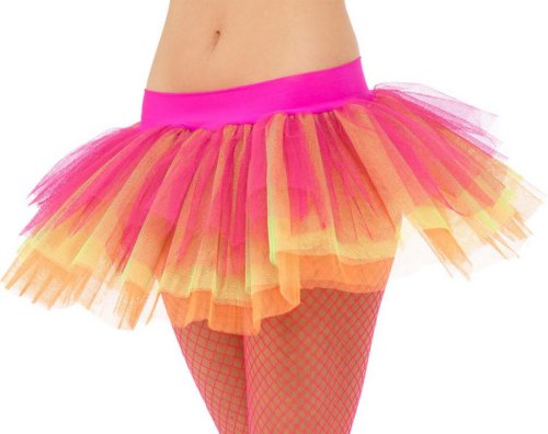 Tutu Underskirt, Multi-coloured, Neon, L...