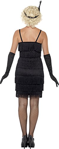 Deguisement Annees 20 Noir Femme - Smiffys - Robe Bandeau Et Gants - Multicolore