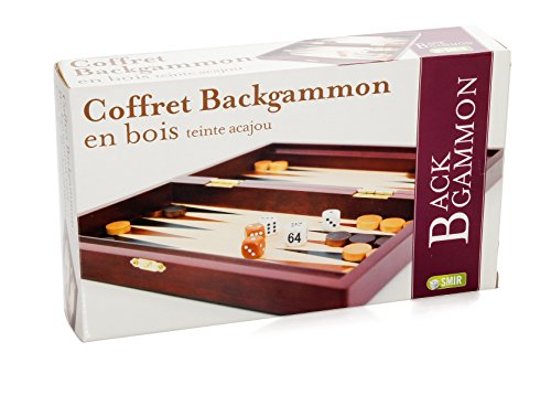 Jeu De Societe - Smashing Pumpkins - Backgammon Acajou 28x15 Cm - Adulte - 529010 - Mixte