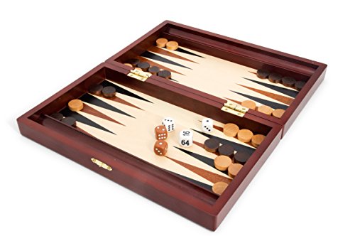 Jeu De Societe - Smashing Pumpkins - Backgammon Acajou 28x15 Cm - Adulte - 529010 - Mixte