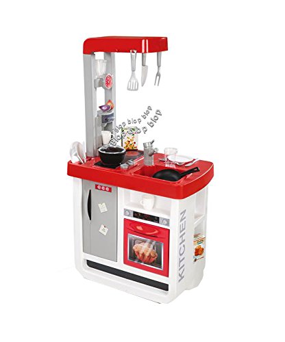 Cuisine Bon Appetit - Smoby - Rouge - 52 X 34 X 97 Cm - Module Electronique - 23 Accessoires Inclus