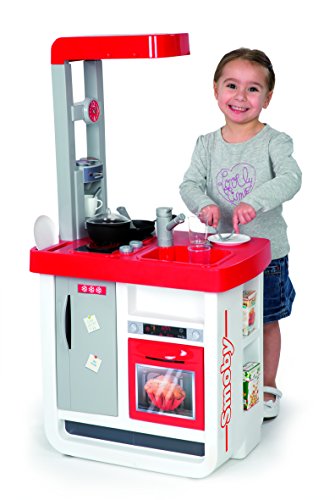 Cuisine Bon Appetit - Smoby - Rouge - 52 X 34 X 97 Cm - Module Electronique - 23 Accessoires Inclus