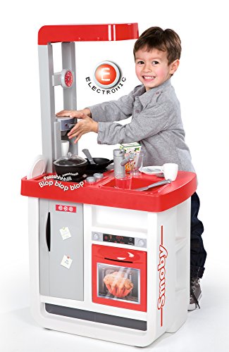 Cuisine Bon Appetit - Smoby - Rouge - 52 X 34 X 97 Cm - Module Electronique - 23 Accessoires Inclus