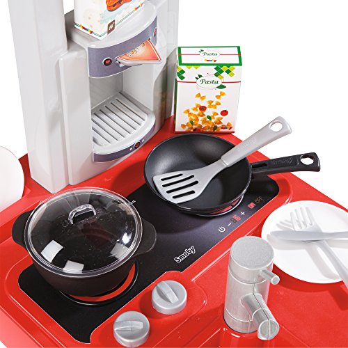 Cuisine Bon Appetit - Smoby - Rouge - 52 X 34 X 97 Cm - Module Electronique - 23 Accessoires Inclus