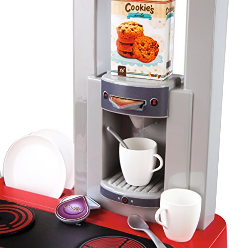 Cuisine Bon Appetit - Smoby - Rouge - 52 X 34 X 97 Cm - Module Electronique - 23 Accessoires Inclus